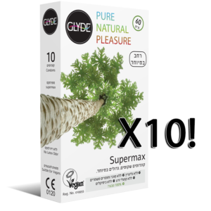 Glyde Supermax- XXL condoms bulk pack