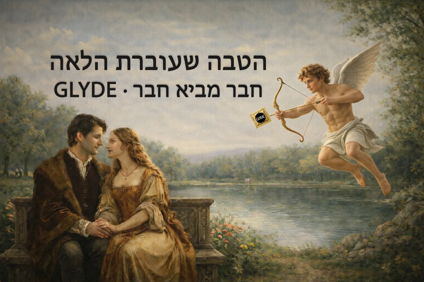 חבר מביא חבר GLYDE – מתנה לשניכם, ארוס יורה חץ אל זוג